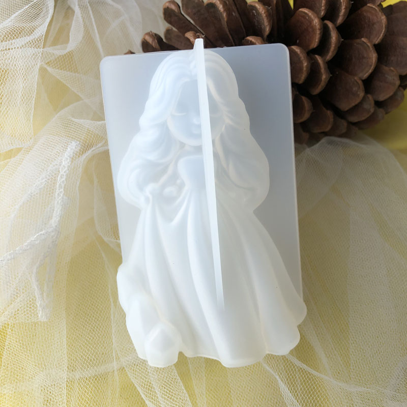 Candle Making Tutorial - 3d bonito princesa silicone vela molde