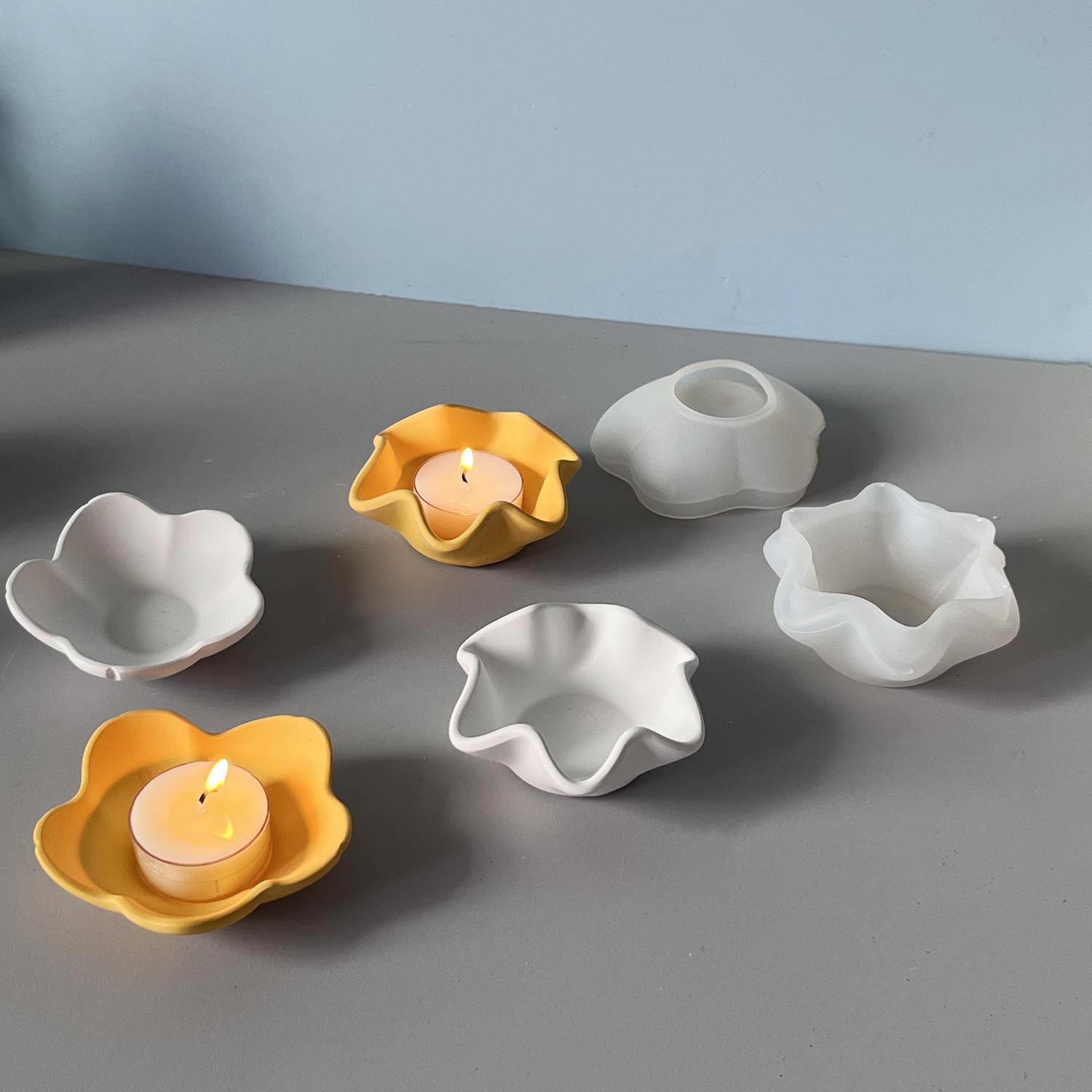 Candle Making Vessels - Molde de Silicone Criativo com Borda