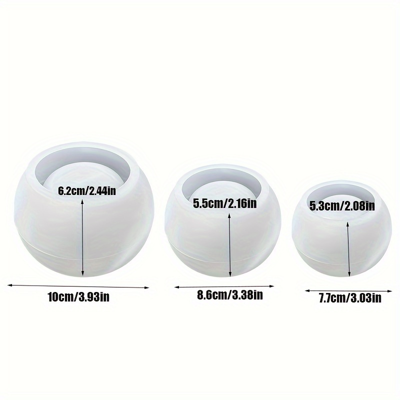 Candle Making Vessels - Molde de Silicone Redondo para Vaso