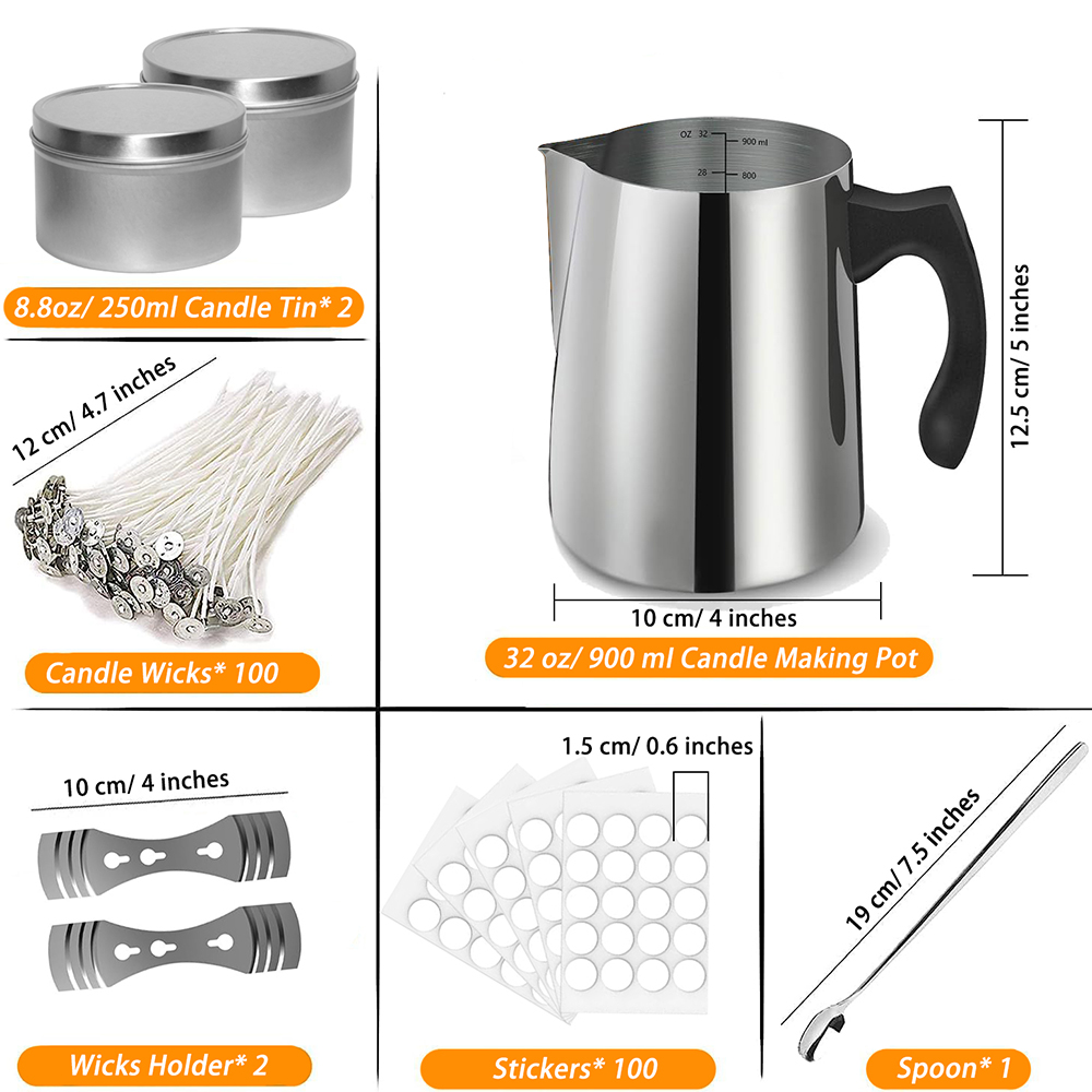 Kit inicial para fazer velas,  - Candle Making Vessels avaliação e preço