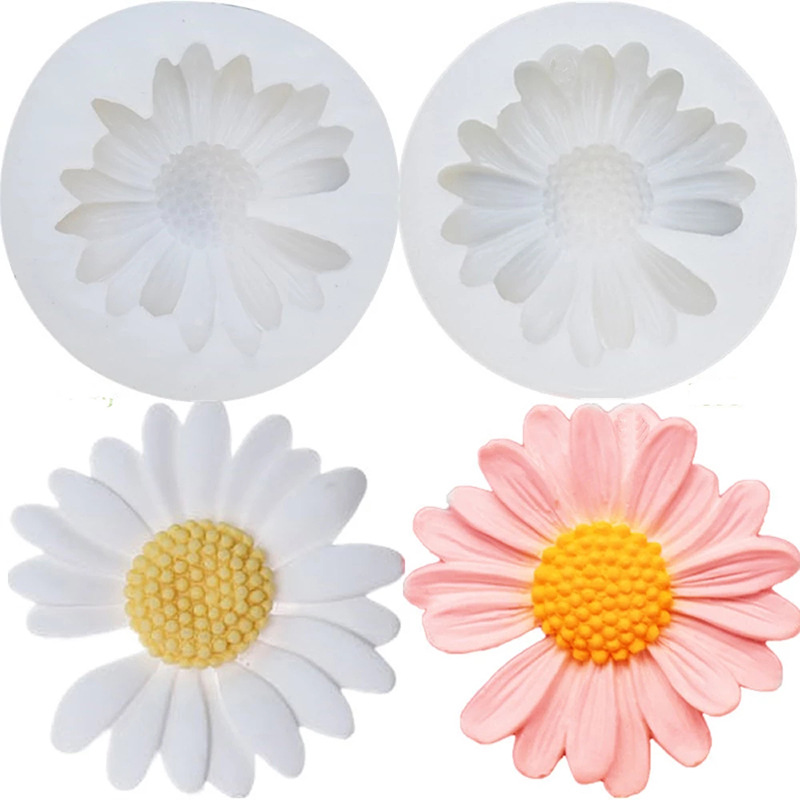 3D Daisy Flower Mold Sun Silic - Candle Making Tutorial avaliação e preço
