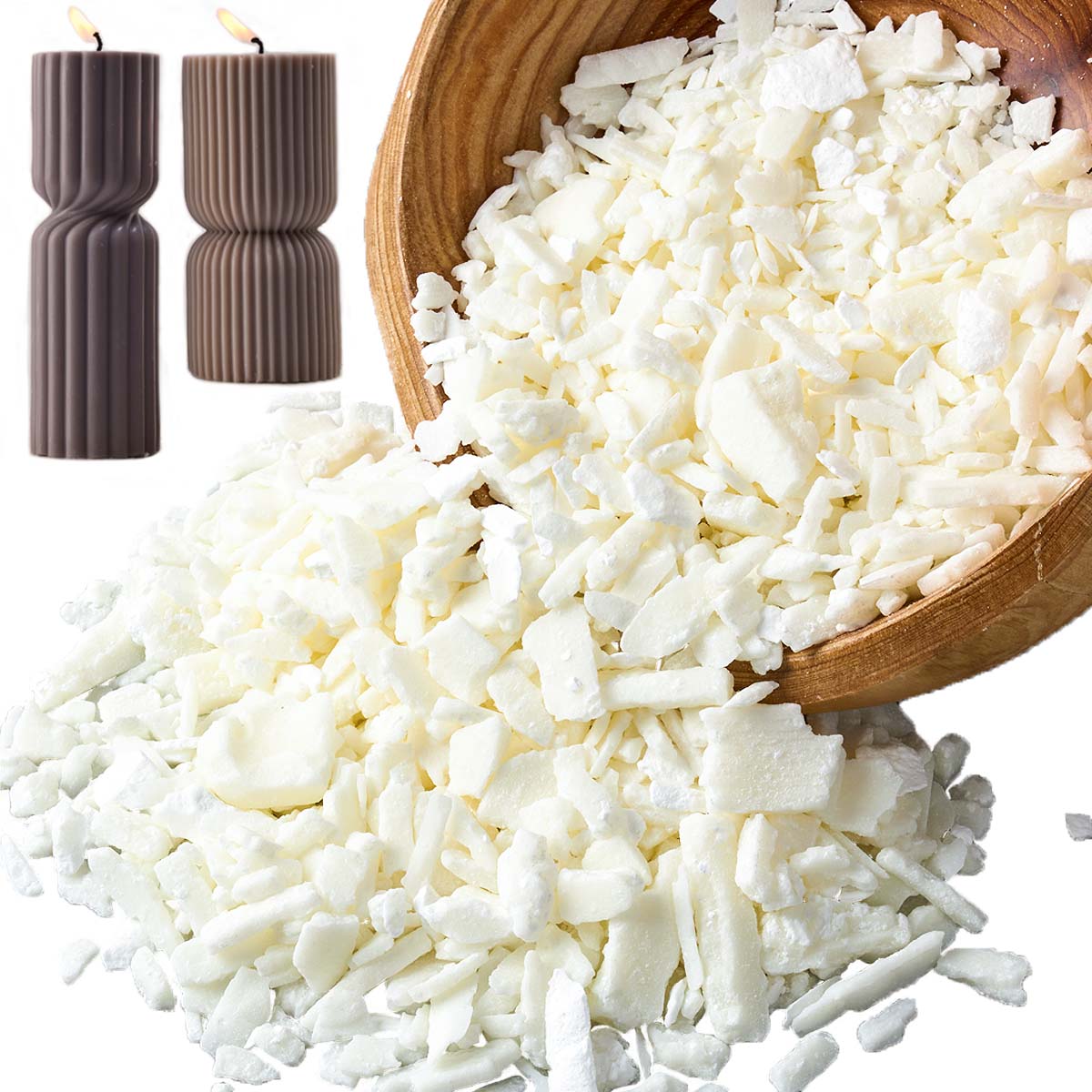 1 libras de cera de soja branc - Candle Making Tutorial avaliação e preço