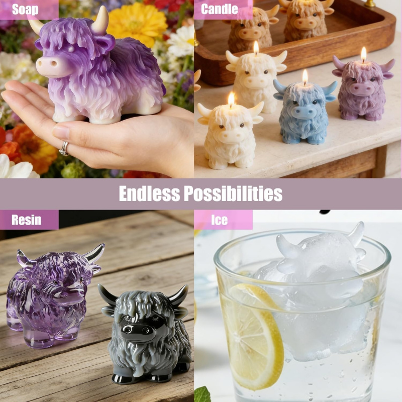 1 peça de molde de silicone 3D - Candle Making Jelly avaliação e preço